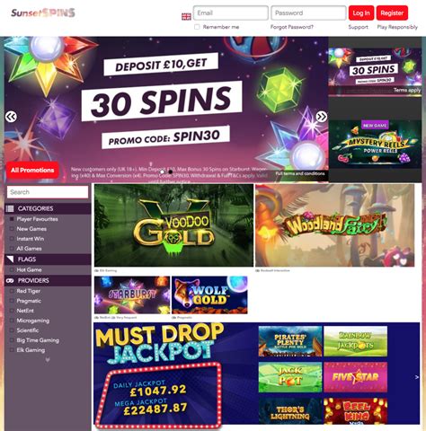Sunset spins casino app